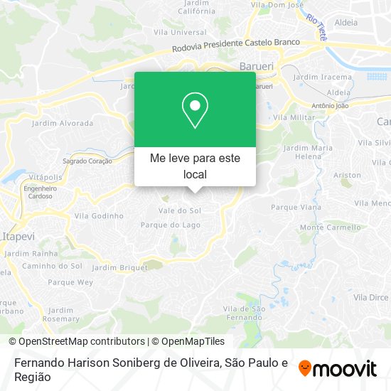 Fernando Harison Soniberg de Oliveira mapa