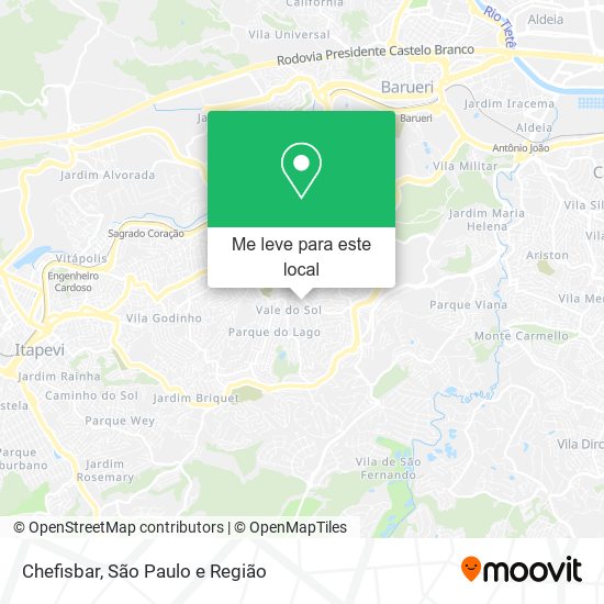 Chefisbar mapa