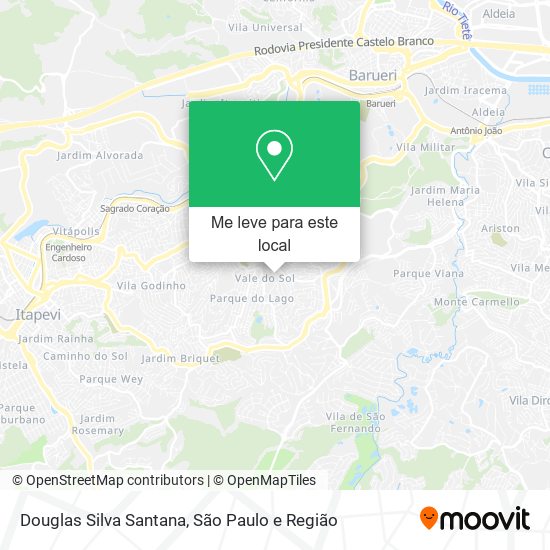 Douglas Silva Santana mapa