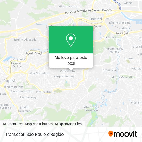 Transcaet mapa