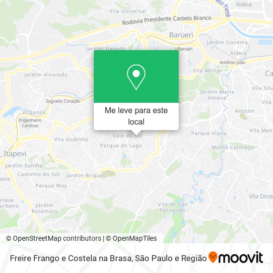 Freire Frango e Costela na Brasa mapa