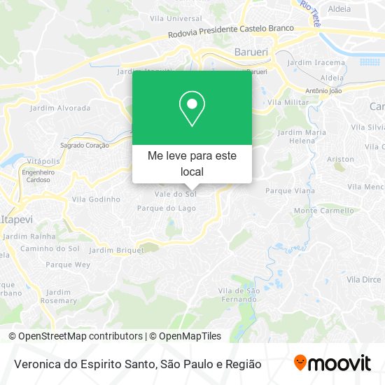Veronica do Espirito Santo mapa