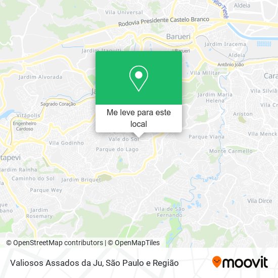 Valiosos Assados da Ju mapa