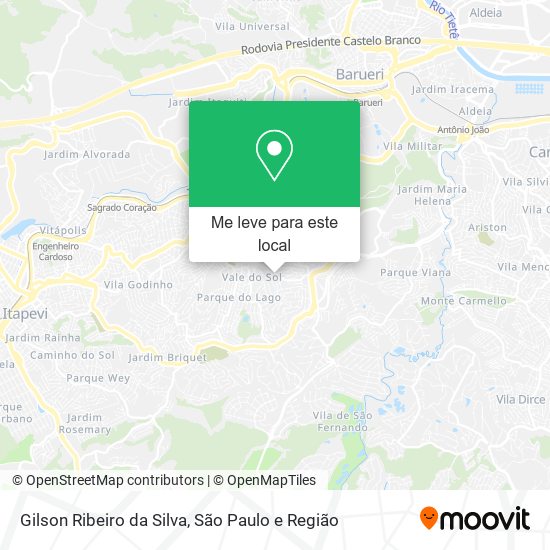 Gilson Ribeiro da Silva mapa