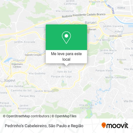 Pedrinho's Cabeleireiro mapa