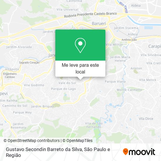 Gustavo Secondin Barreto da Silva mapa