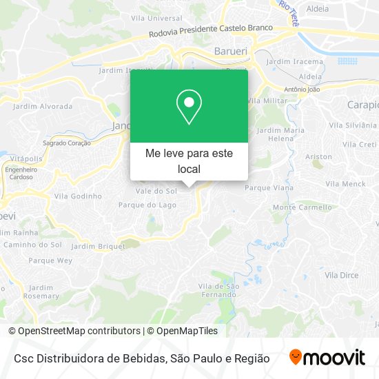 Csc Distribuidora de Bebidas mapa