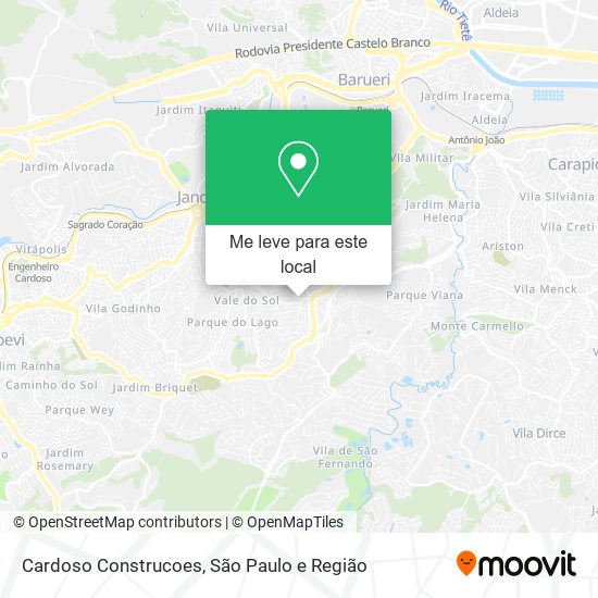 Cardoso Construcoes mapa