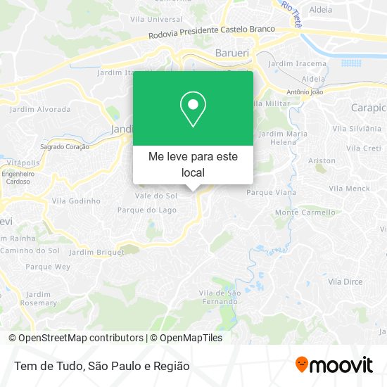 Tem de Tudo mapa