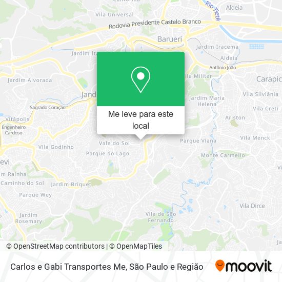 Carlos e Gabi Transportes Me mapa