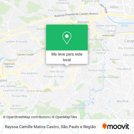 Rayssa Camille Matos Castro mapa