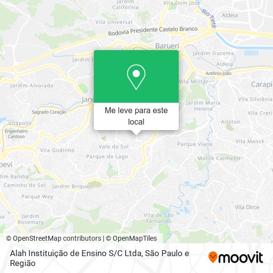 Alah Instituição de Ensino S / C Ltda mapa