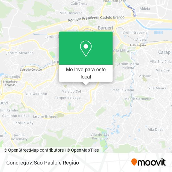 Concregov mapa