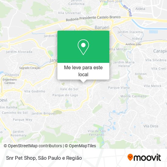 Snr Pet Shop mapa