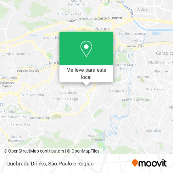 Quebrada Drinks mapa