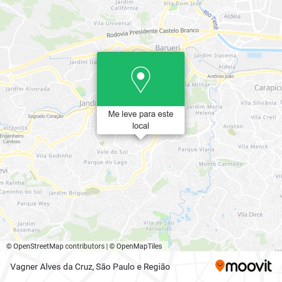 Vagner Alves da Cruz mapa