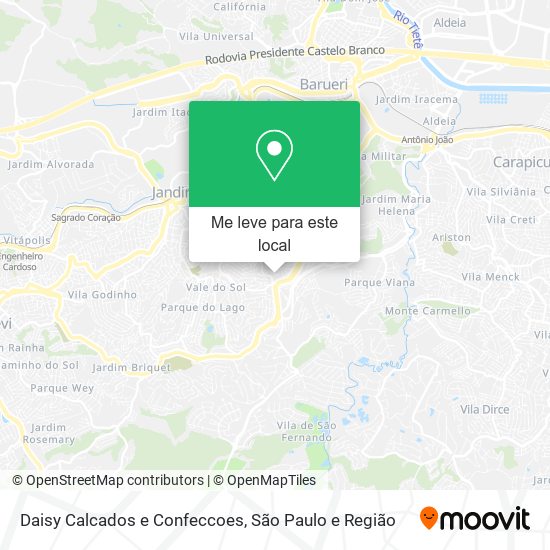 Daisy Calcados e Confeccoes mapa