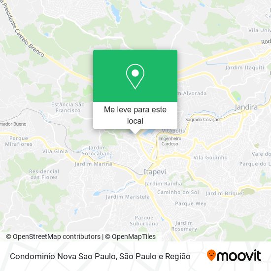 Condominio Nova Sao Paulo mapa