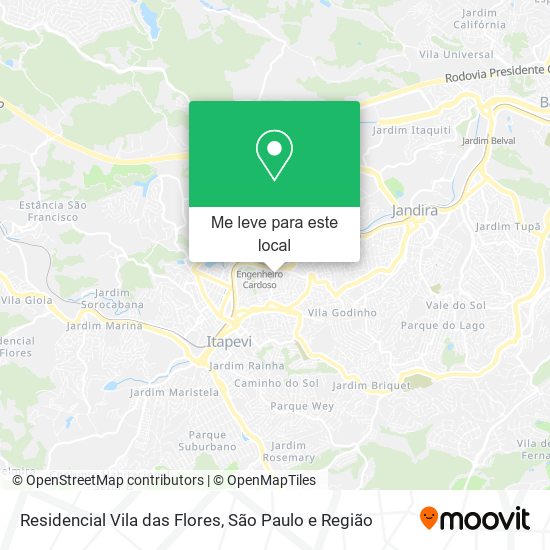 Residencial Vila das Flores mapa