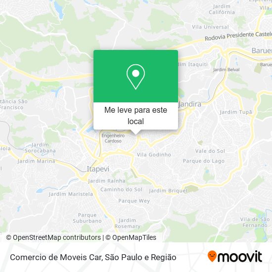 Comercio de Moveis Car mapa