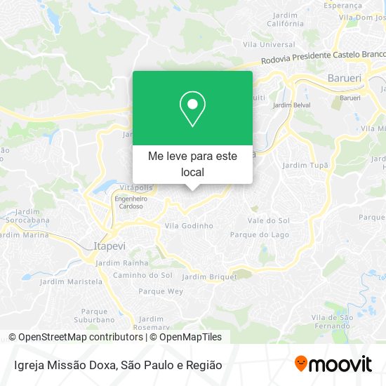 Igreja Missão Doxa mapa