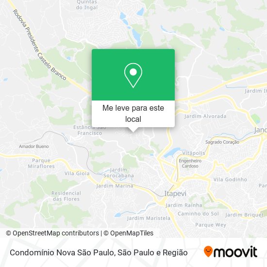 Condomínio Nova São Paulo mapa