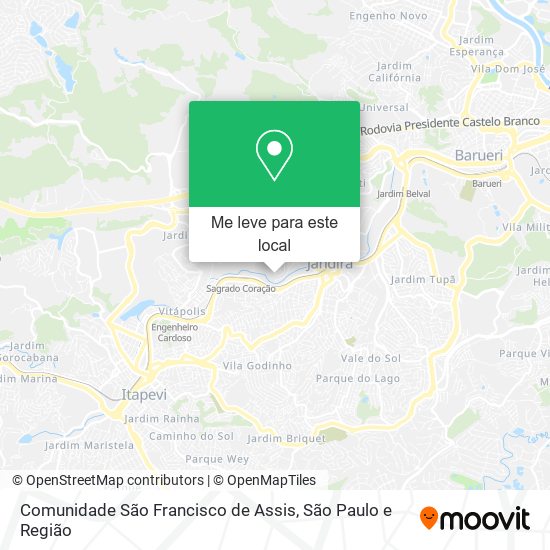 Comunidade São Francisco de Assis mapa