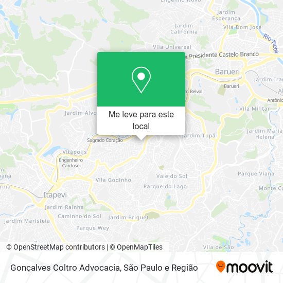 Gonçalves Coltro Advocacia mapa