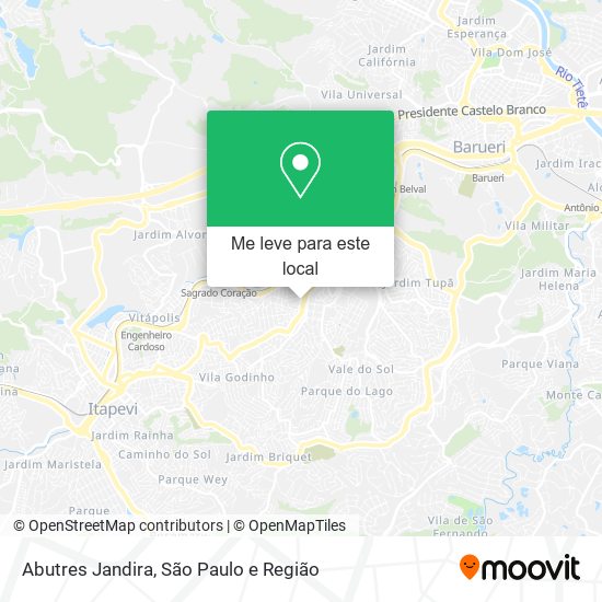 Abutres Jandira mapa