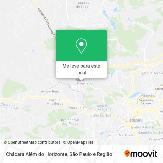 Chácara Além do Horizonte mapa