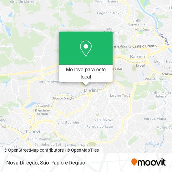 Nova Direção mapa