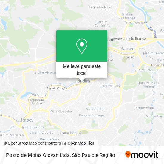 Posto de Molas Giovan Ltda mapa