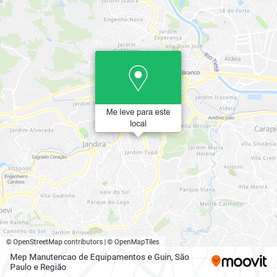 Mep Manutencao de Equipamentos e Guin mapa