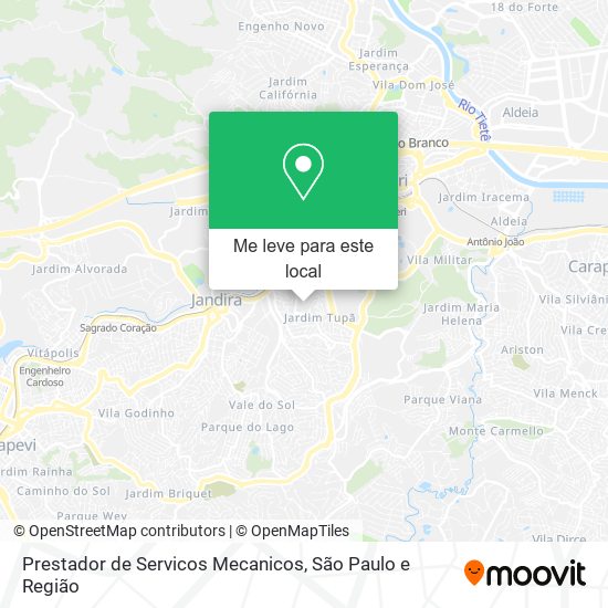 Prestador de Servicos Mecanicos mapa