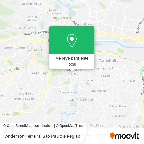 Anderson Ferreira mapa