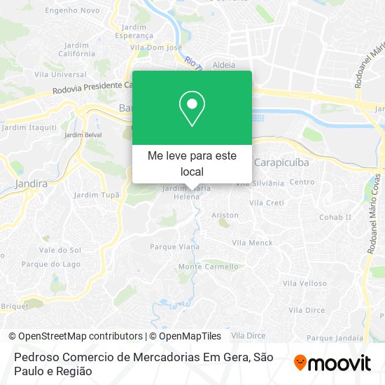 Pedroso Comercio de Mercadorias Em Gera mapa
