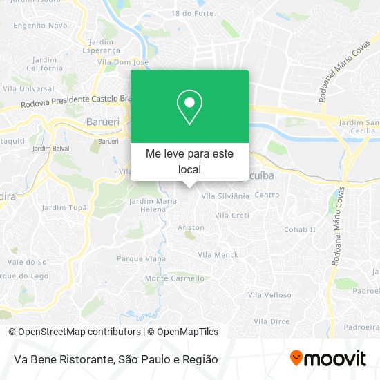 Va Bene Ristorante mapa