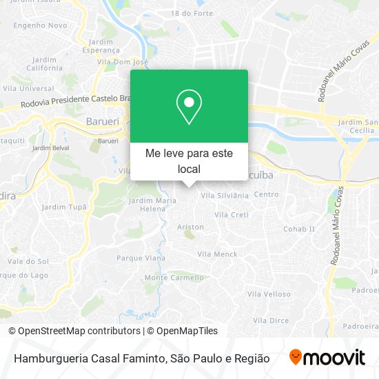 Hamburgueria Casal Faminto mapa