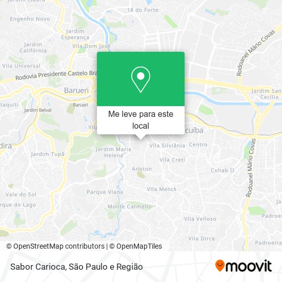 Sabor Carioca mapa