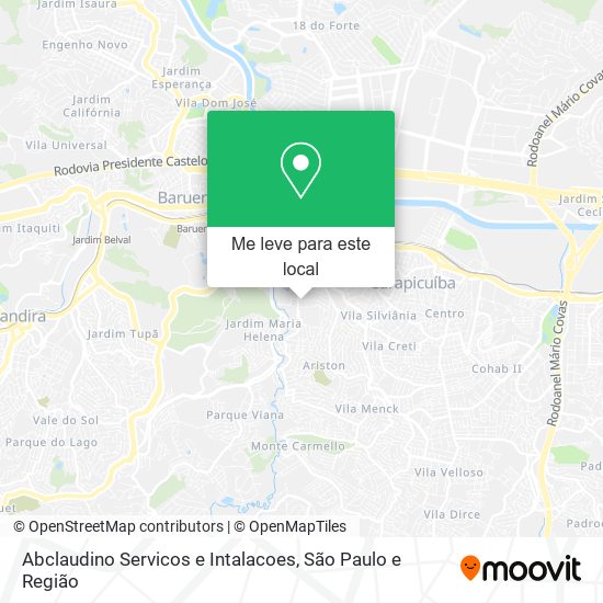 Abclaudino Servicos e Intalacoes mapa