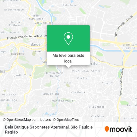 Bela Butique Sabonetes Atersanal mapa