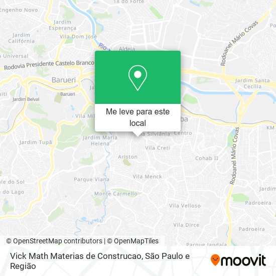 Vick Math Materias de Construcao mapa