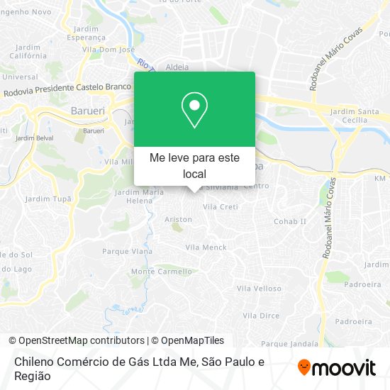 Chileno Comércio de Gás Ltda Me mapa