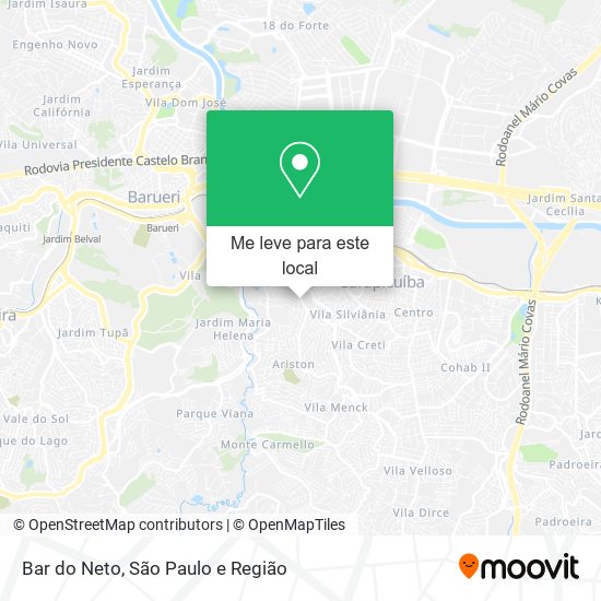 Bar do Neto mapa