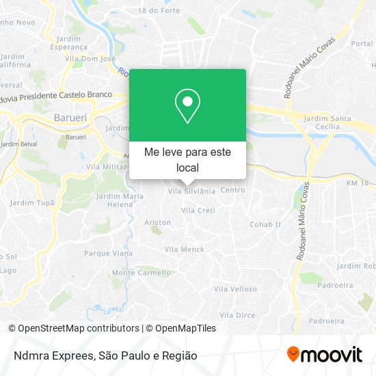 Ndmra Exprees mapa