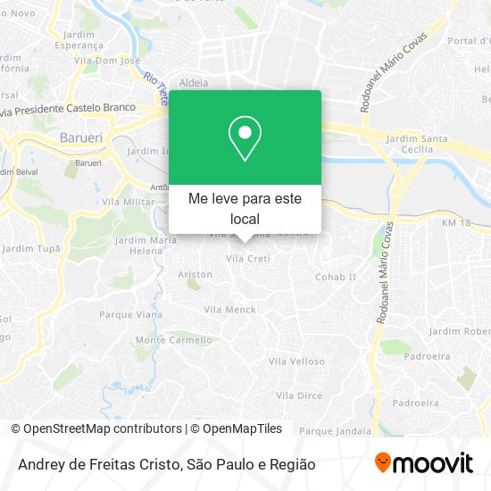 Andrey de Freitas Cristo mapa