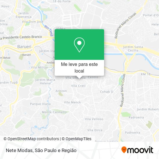 Nete Modas mapa