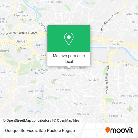 Queque Servicos mapa