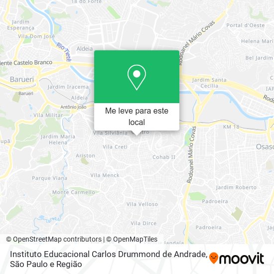 Instituto Educacional Carlos Drummond de Andrade mapa