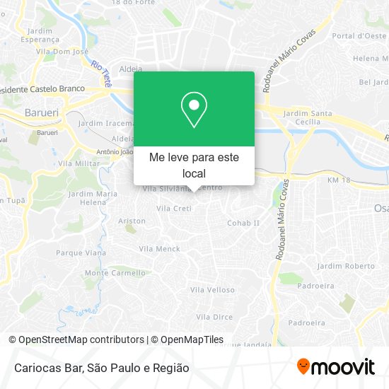 Cariocas Bar mapa